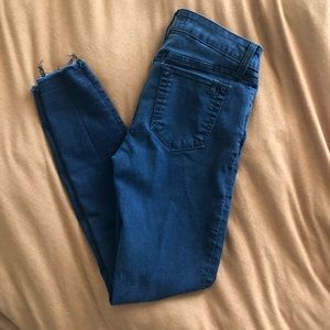 Joe’s Faded Black Skinny Ankle Jeans